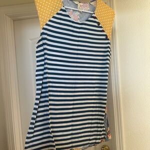 Matilda Jane Blue and White Striped Tank Top